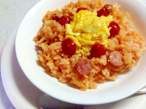 1人ランチや子供ランチに!スピードーナツオムライス